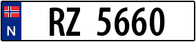 Trailer License Plate
